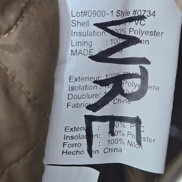 Cedar Key Camo Rain Jacket Mens L Trebark Superflauge PVC Insulated Hunting - Picture 12 of 13